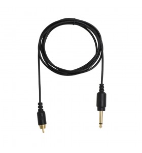 6.35mm mono male to RCA male gold head tattoo cable 